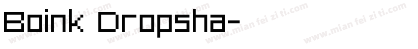 Boink Dropsha字体转换